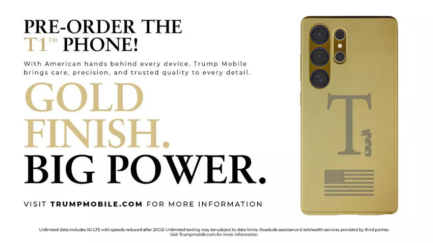Trump Mobiles „American“ T1 Smartphone stellt sich als photoshopped Gold heraus