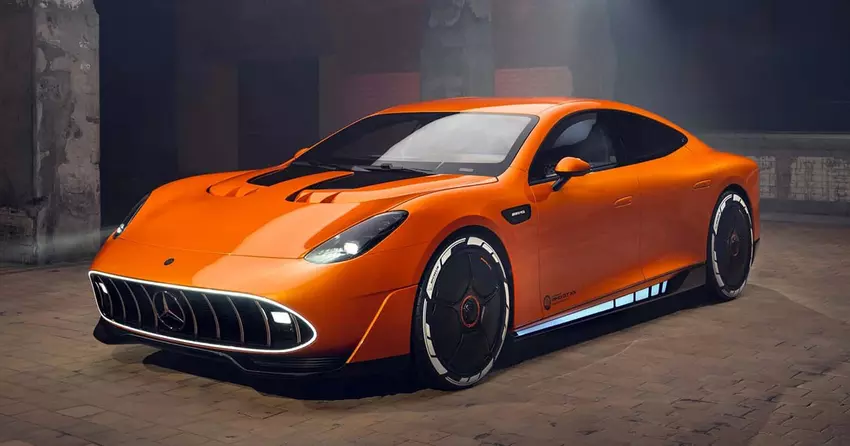 Mercedes hat die 1.360 PS starke Konzeptstudie AMG GT XX Elektrosuperlimousine vorgestellt