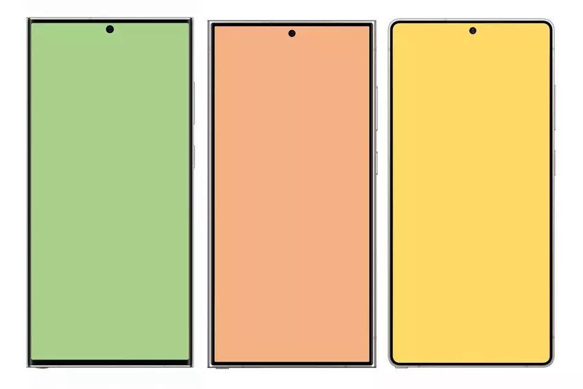 Galaxy S23 Ultra, Galaxy S24 Ultra und Galaxy S25 Ultra Smartphone-Designvergleich