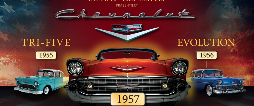 Plakat der Ausstellung 'American Way of Drive'. Illustration: Retro Classics