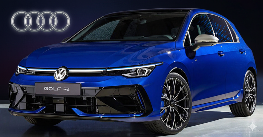 Der neue Volkswagen Golf R wird mit Audis Fünfzylinder-Motor ausgestattet