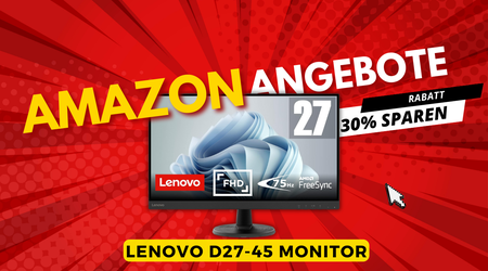 Lenovo D27-45 FHD Monitor mit 30% Rabatt – Spare jetzt 39€!