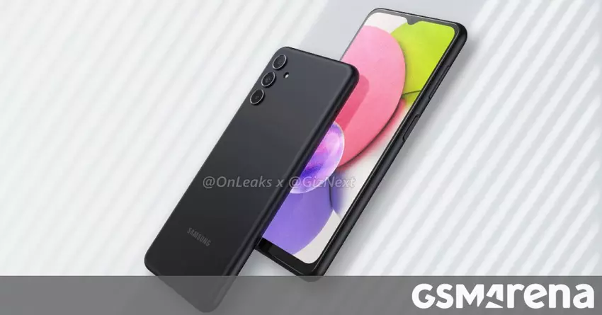 Die Renderings des Samsung Galaxy A04 zeigen ein optimiertes Design