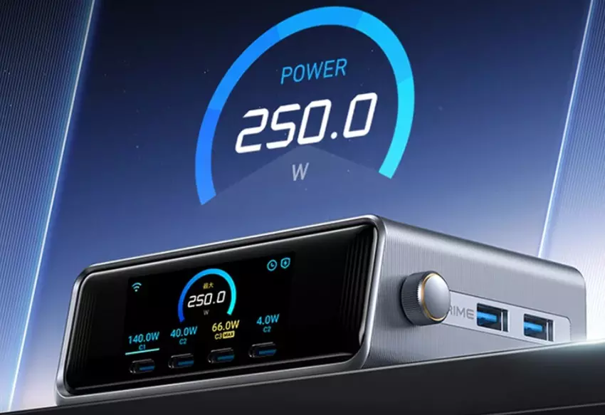 Anker GaN Desktop Charger Pro+ Ports und Design