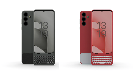 Ein Gehäuse mit einer physischen QWERTY-Tastatur lässt das Samsung Galaxy S25 wie ein BlackBerry-Handy aussehen