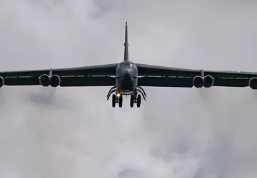 US-Atombomber vom Typ B-52H Stratofortress sind ...