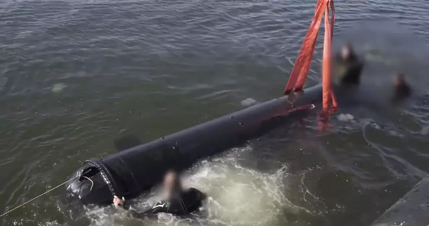 Im Internet ist ein Testvideo der ukrainischen Unterwasserdrohne Marichka aufgetaucht, die in der Lage ist, Ziele in einer Entfernung von bis zu 1.000 km zu treffen