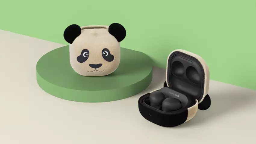 Samsung hat eine flauschige Fubao-Panda-Hülle für seine Galaxy Buds-Reihe auf den Markt gebracht