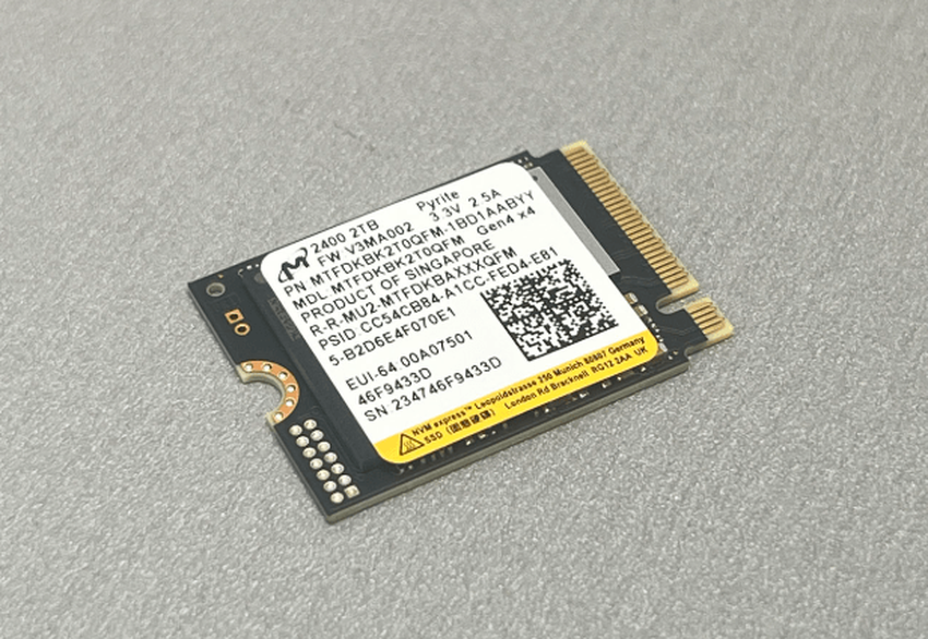 Micron 2400 steam deck kompatible ssd
