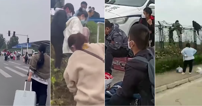 Die Arbeiter von Foxconn, dem weltgrößten iPhone-Werk, fliehen massenhaft wegen unmenschlicher Arbeitsbedingungen und strenger COVID-Beschränkungen - es droht ein Rückgang der Smartphone-Produktion um 30 %