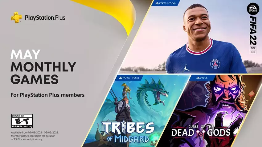 PlayStation Plus-Abonnement im Mai: FIFA 2022-Fußballsimulator, Curse of the Dead Gods und Tribes of Midgard Cooperative