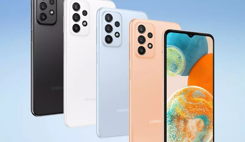 Rabatt €53,75: Samsung Galaxy A23 5G mit 5000mAh Akku, Snapdragon 695 Chip und 50MP Kamera bei Amazon für €195