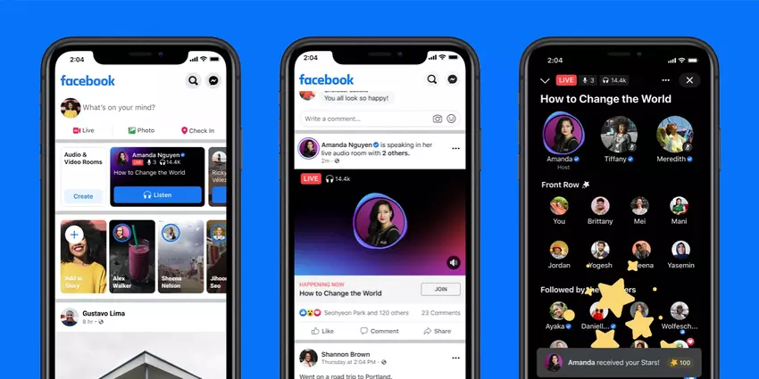 Facebook hat einen neuen Audio-Tab mit Podcasts, Live-Audioaufnahmen und mehr