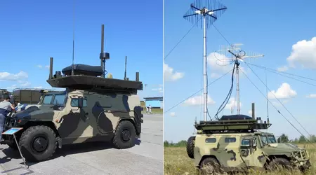 Spezialeinheiten zerstörten ein neues russisches elektronisches Kriegsführungssystem "Leer-2" auf der Basis des Tiger-M-Panzers