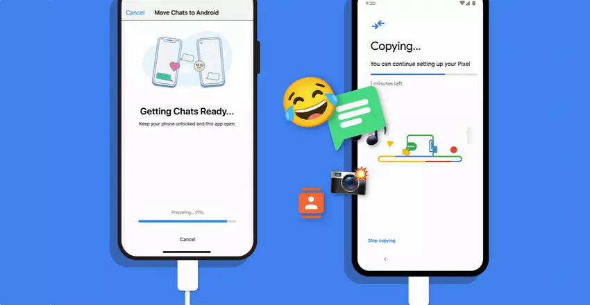 WhatsApp-Nutzer können jetzt Chats von iPhones auf Google Pixel und andere Android 12-Smartphones übertragen