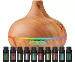 Ultimatives Set aus Aromatherapie-Diffusor und ätherischen Ölen
