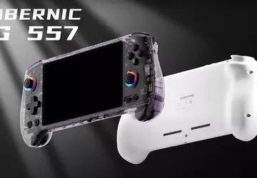 Die Anbernic RG557 Handheld-Konsole verfügt über ...