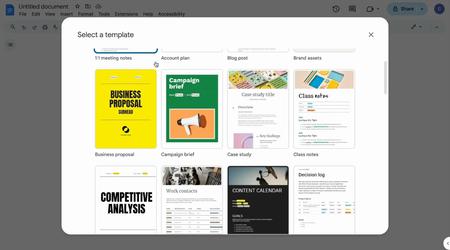 Google Docs fügt 40 neue Vorlagen hinzu