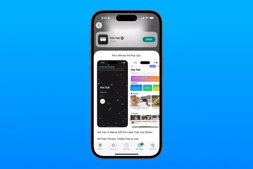 Die erste native iPhone-Porno-App, die über den Alternativshop AltStore PAL erhältlich ist, ist in Europa gestartet
