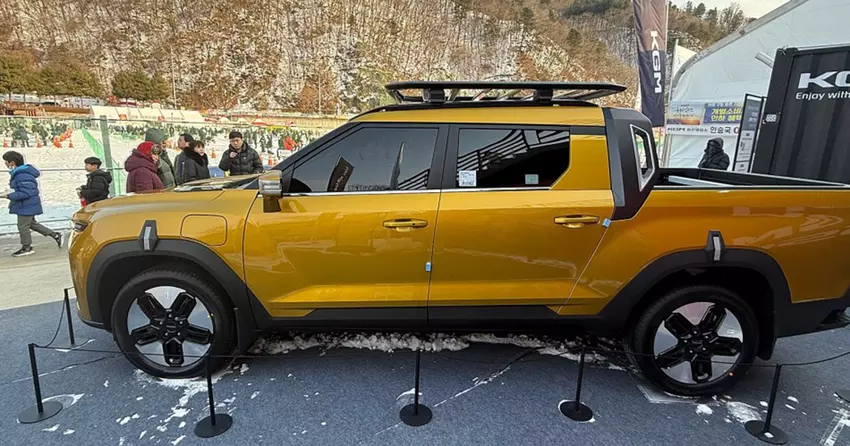 Koreas Antwort auf den Tesla Cybertruck: KGM SsangYong hat den elektrischen Pick-up Musso EV vorgestellt