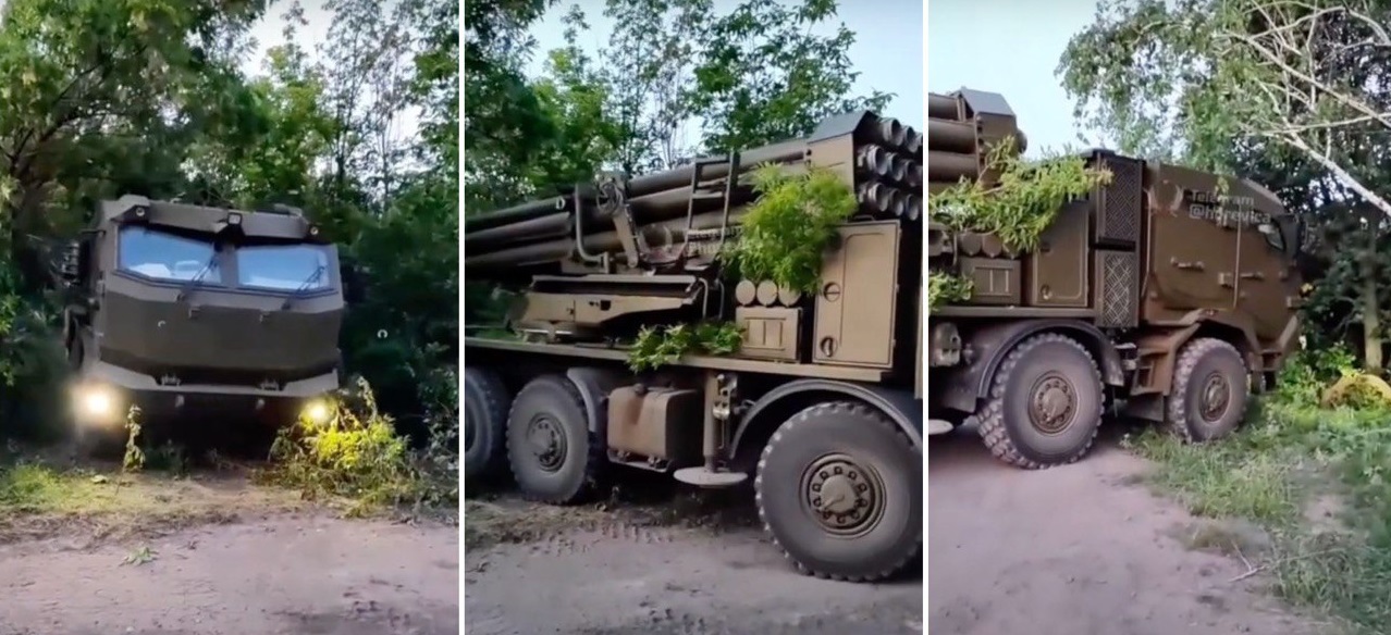 Das ukrainische Militär zeigte zum ersten Mal den Burevіy MLRS auf dem Tatra-Chassis Das ukrainische Militär zeigte zum ersten Mal den Burevіy MLRS auf dem Tatra-Chassis