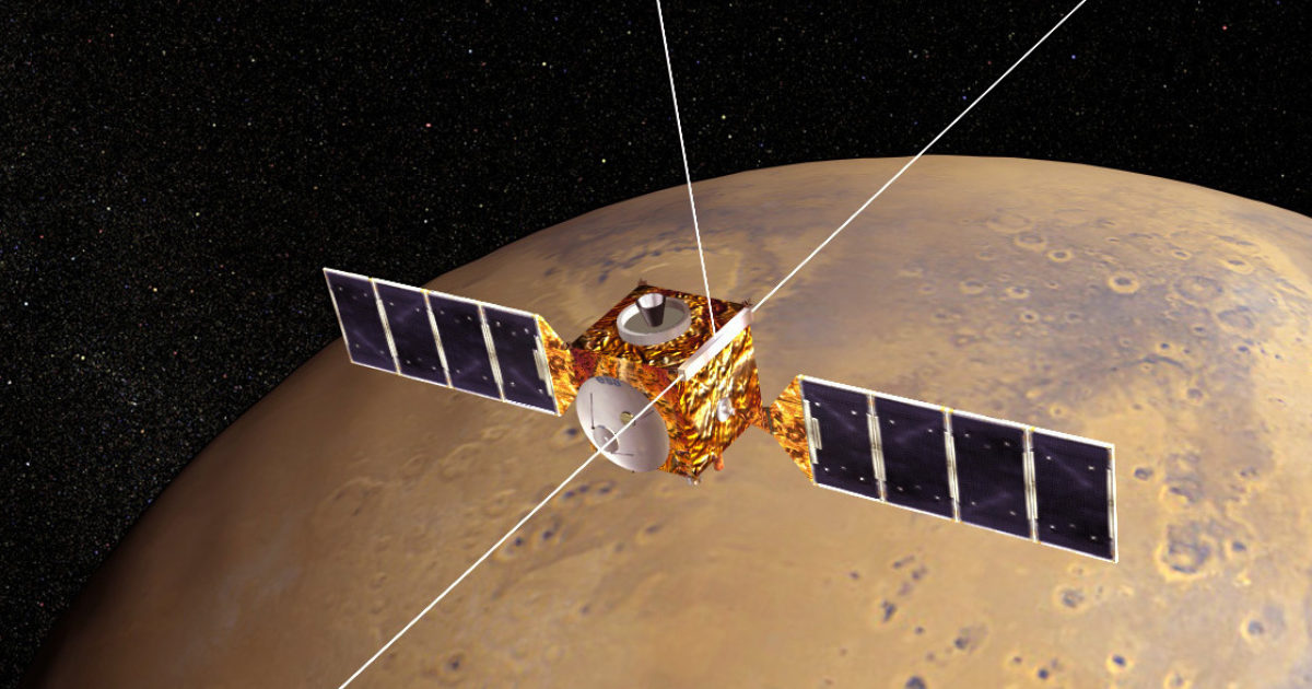 Die interplanetare Station Mars Express erhält das Windows 98-Update