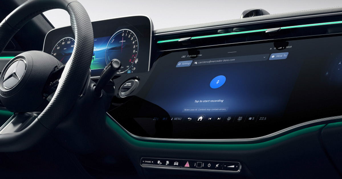 Innovative Spracheingabe MBUX Notes: Notizen während der Fahrt machen! MBUX Notes führt eine neue Spracheingabefunktion ein: eine Revolutionierung der Notizverwaltung