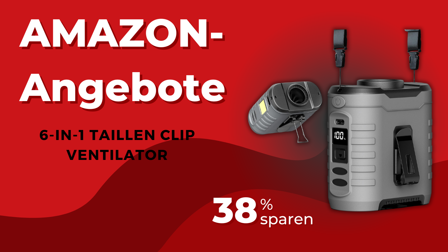 6-in-1 Taillen Clip Ventilator von AirEase – Jetzt 38% sparen und 17,50€ weniger zahlen! 6-in-1 Taillen Clip Ventilator von AirEase – Jetzt 38% sparen und 17,50€ weniger zahlen!