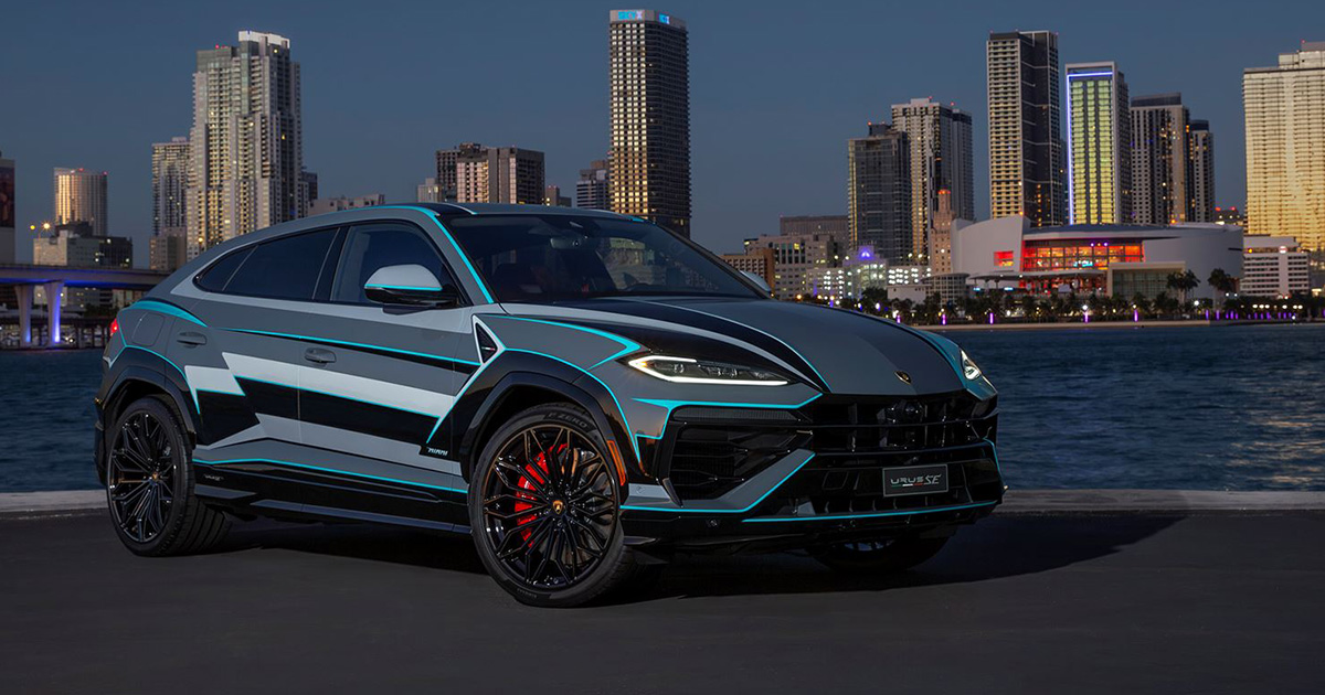 Ein neues Kapitel in der Geschichte von Design und Leistung von Lamborghini auf der Miami Expo Lamborghini enthüllte den Urus SE auf der Art Basel Miami Beach 2024