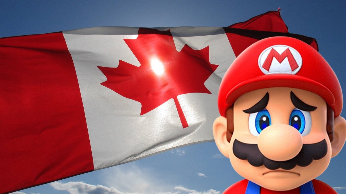 Kreative Kombination: Kanadische Flagge und Super Mario auf Collage Die kanadische Flagge trifft auf Super Mario: Wie sieht das Ergebnis aus?