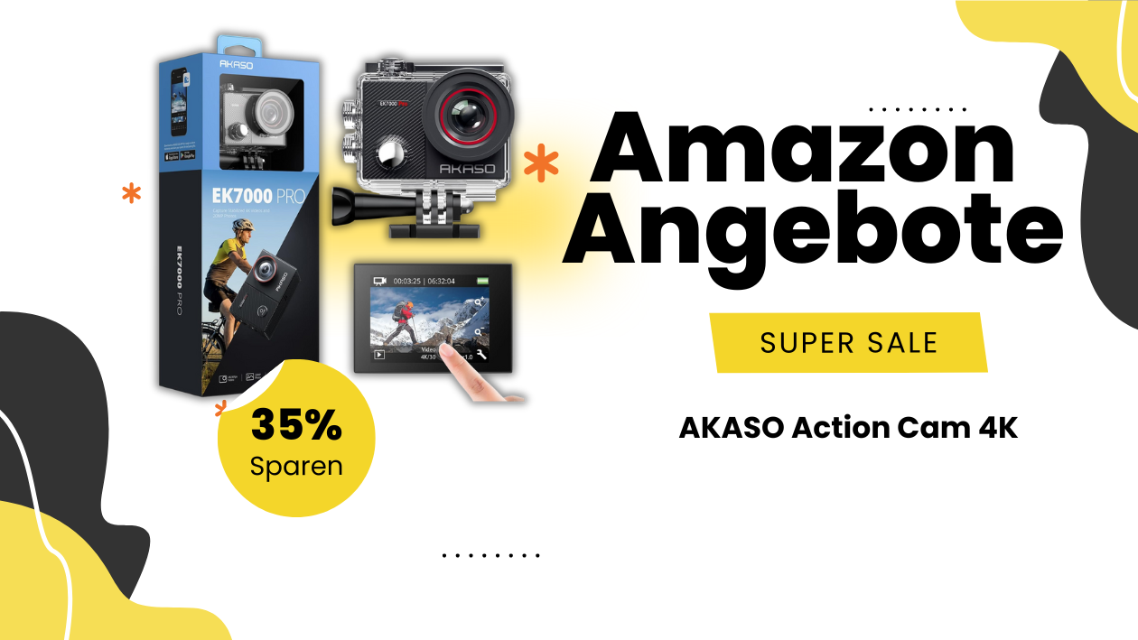 AKASO EK7000 Pro Aktion: Technik-Highlights günstiger sichern Sparen mit Stil: AKASO EK7000 Pro jetzt im Rabatt-Angebot!