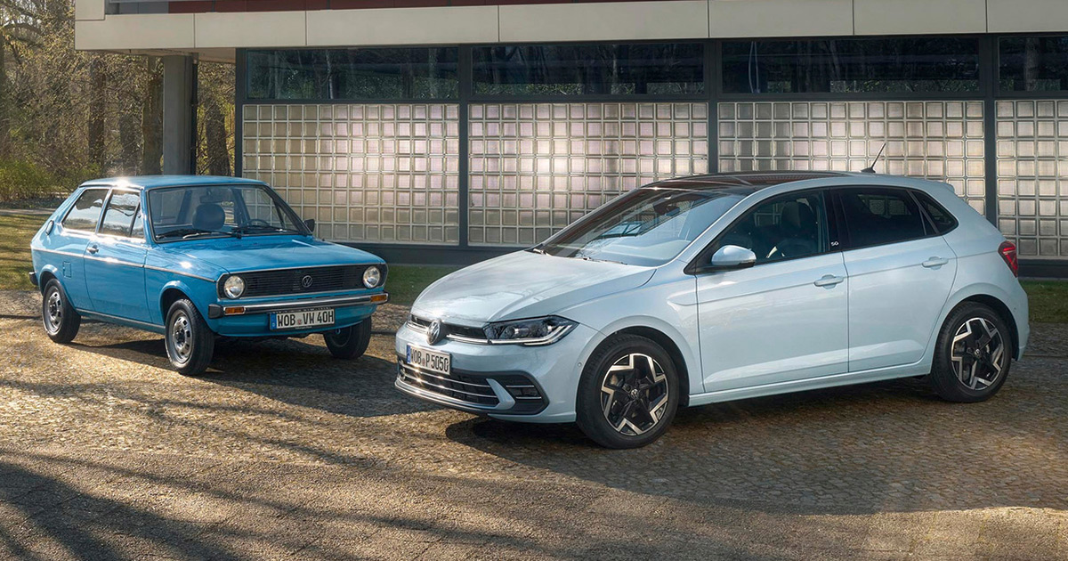 Retro und trendy: Der erste Volkswagen Polo trifft auf seinen Jubiläumsnachfolger