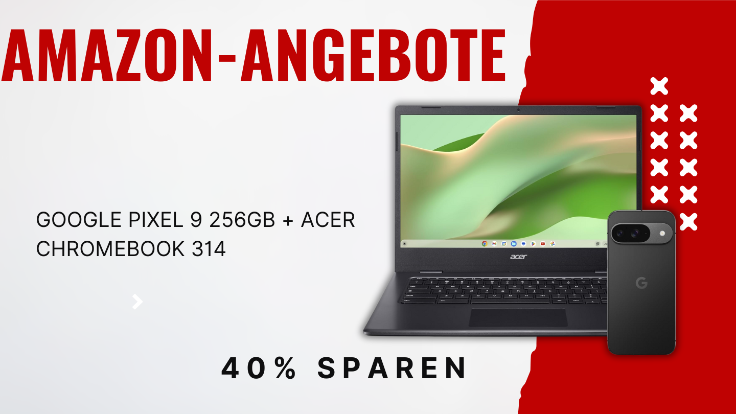 Google Pixel 9 256GB + Acer Chromebook 314 Bundle – Sparen Sie 499€ mit diesem Deal!