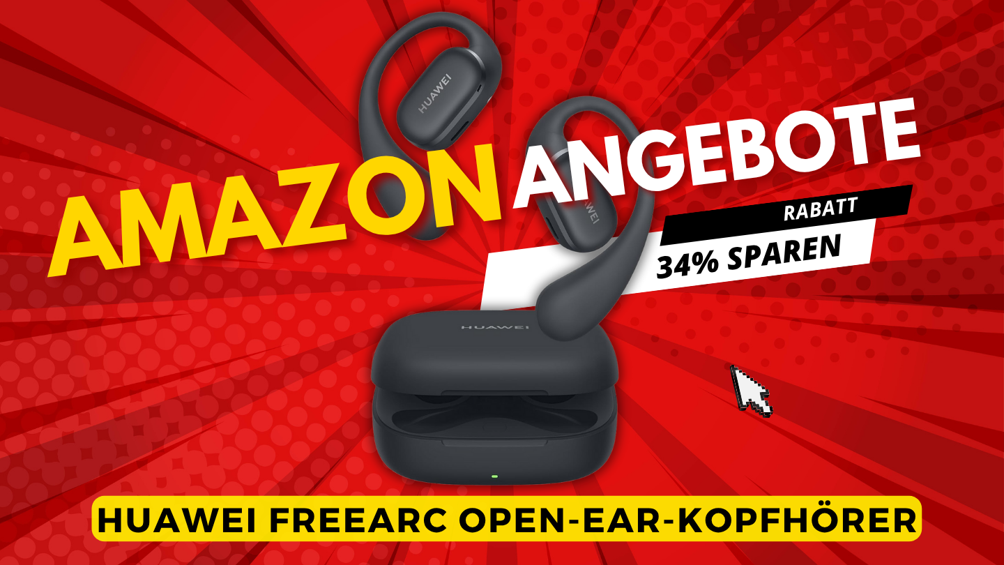 HUAWEI FreeArc Open-Ear-Kopfhörer – Spare jetzt 40€ bei Amazon! HUAWEI FreeArc Open-Ear-Kopfhörer – Spare jetzt 40€ bei Amazon!