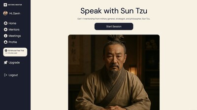 Lebendige historische Dialoge: Willkommen in der Welt des Historischen Mentors Historischer Mentor: Sprechen Sie virtuell mit Marcus Aurelius und Sun Tzu!