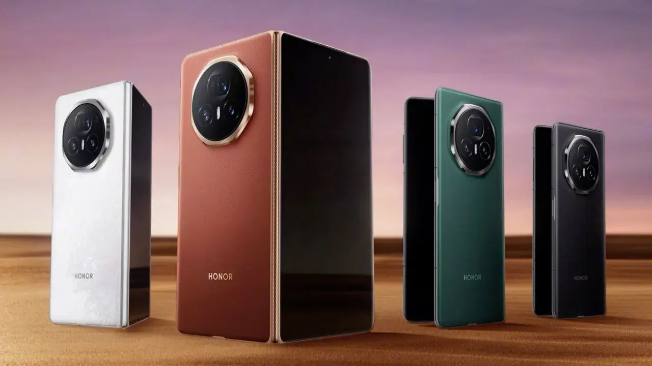 Honor hat Samsungs faltbare Smartphones mit einer "geheimen" Gravur auf dem Magic V3 getrollt Honor hat Samsungs faltbare Smartphones mit einer "geheimen" Gravur auf dem Magic V3 getrollt