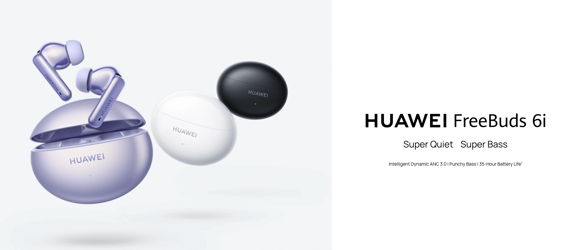 Huawei FreeBuds 6i: 11-mm-Treiber, Hi-Res Audio-Unterstützung und bis zu 35 Stunden Akkulaufzeit Huawei FreeBuds 6i: 11-mm-Treiber, Hi-Res Audio-Unterstützung und bis zu 35 Stunden Akkulaufzeit