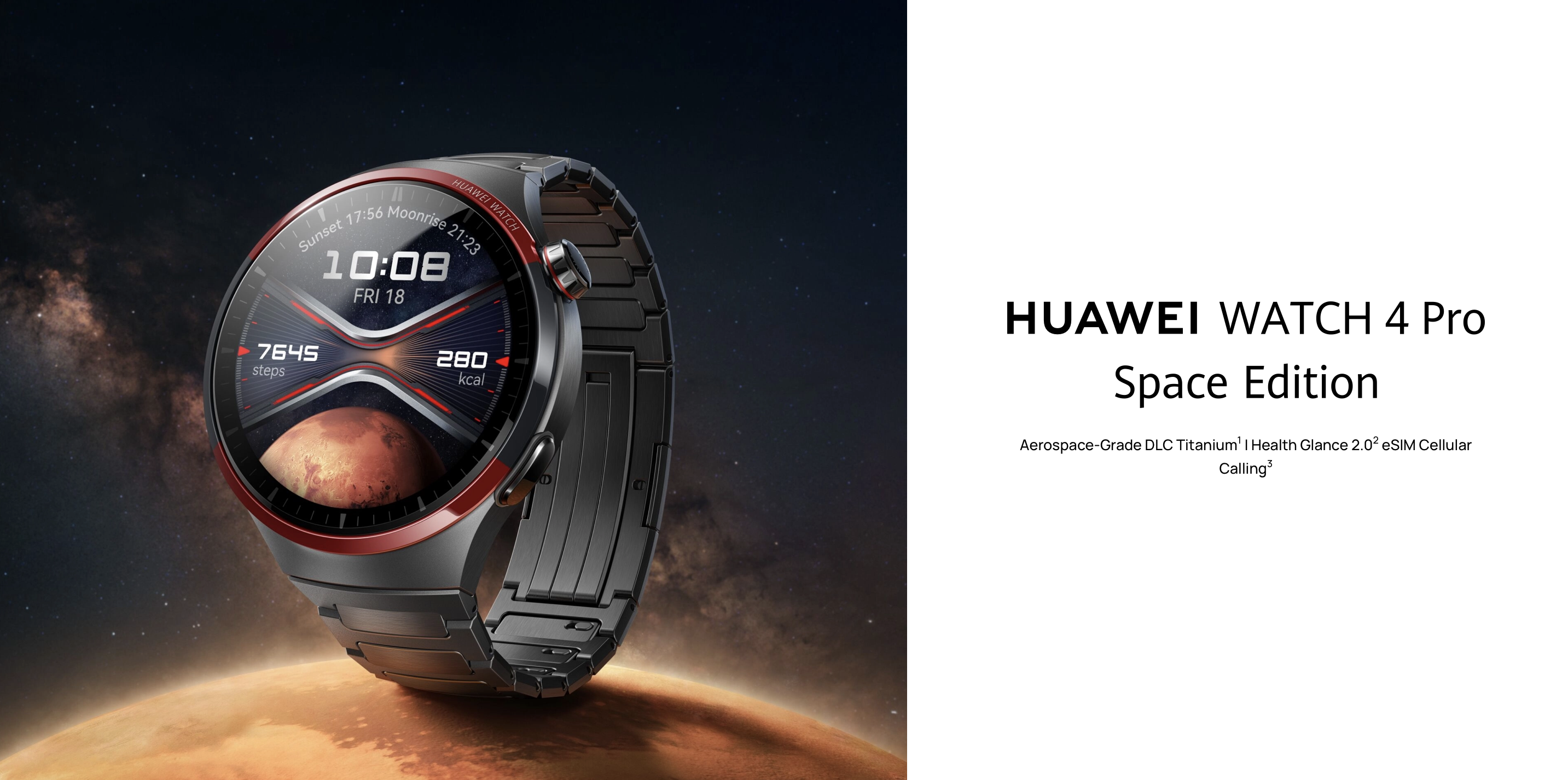 Die Huawei Watch 4 Pro Space Edition mit Titangehäuse, Saphirglas und einem Preis von 649 Euro hat ihr weltweites Debüt gegeben Die Huawei Watch 4 Pro Space Edition mit Titangehäuse, Saphirglas und einem Preis von 649 Euro hat ihr weltweites Debüt gegeben