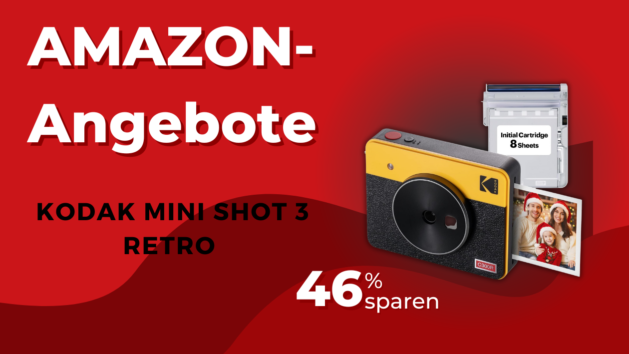 KODAK Mini Shot 3 Retro Sofortbildkamera – Jetzt 90€ günstiger! KODAK Mini Shot 3 Retro Sofortbildkamera – Jetzt 90€ günstiger!