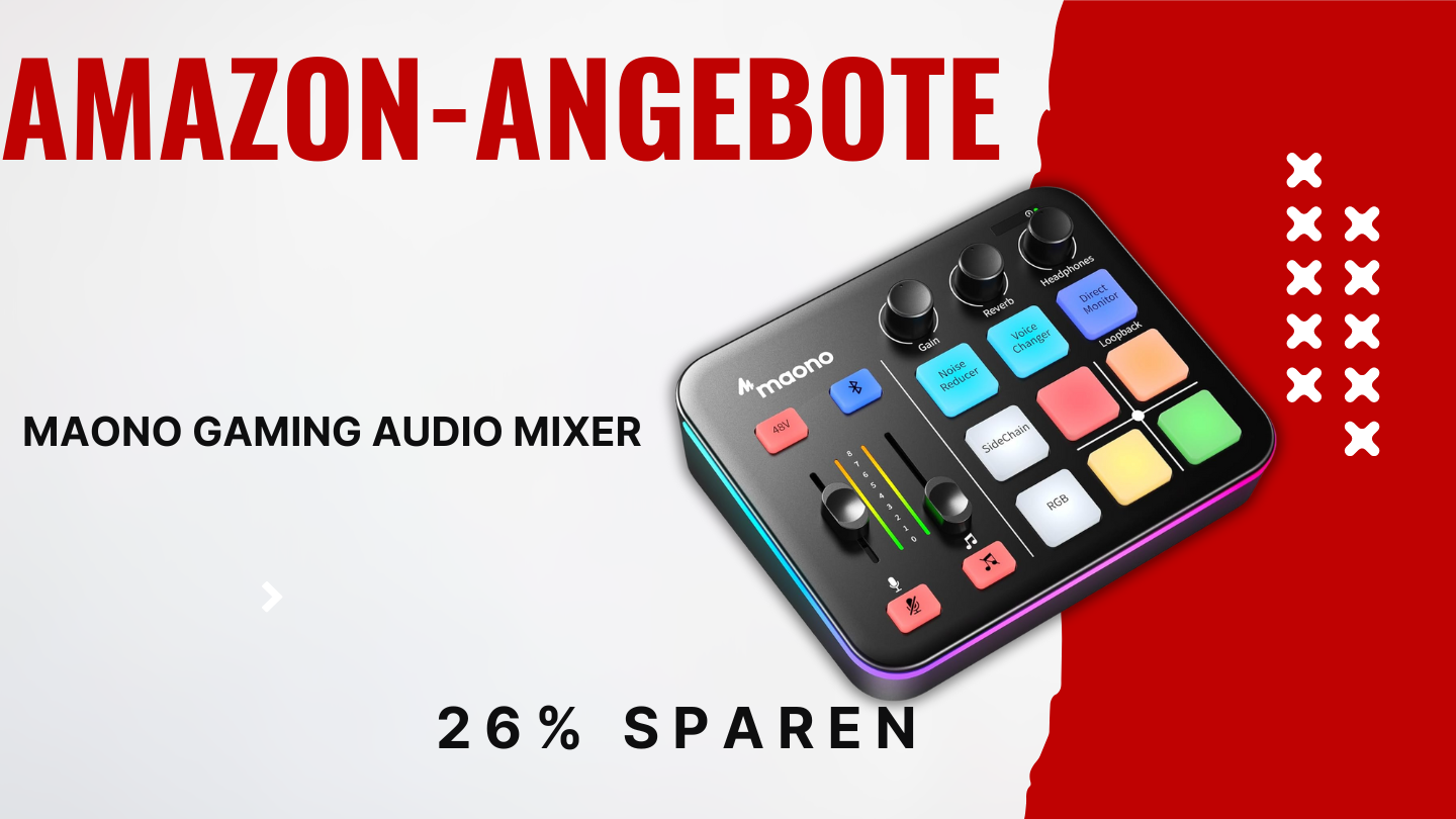 MAONO Gaming Audio Mixer G1 NEO mit 26% Discount – RGB-Streaming-Power für nur 46,40€! MAONO Gaming Audio Mixer G1 NEO mit 26% Discount – RGB-Streaming-Power für nur 46,40€!