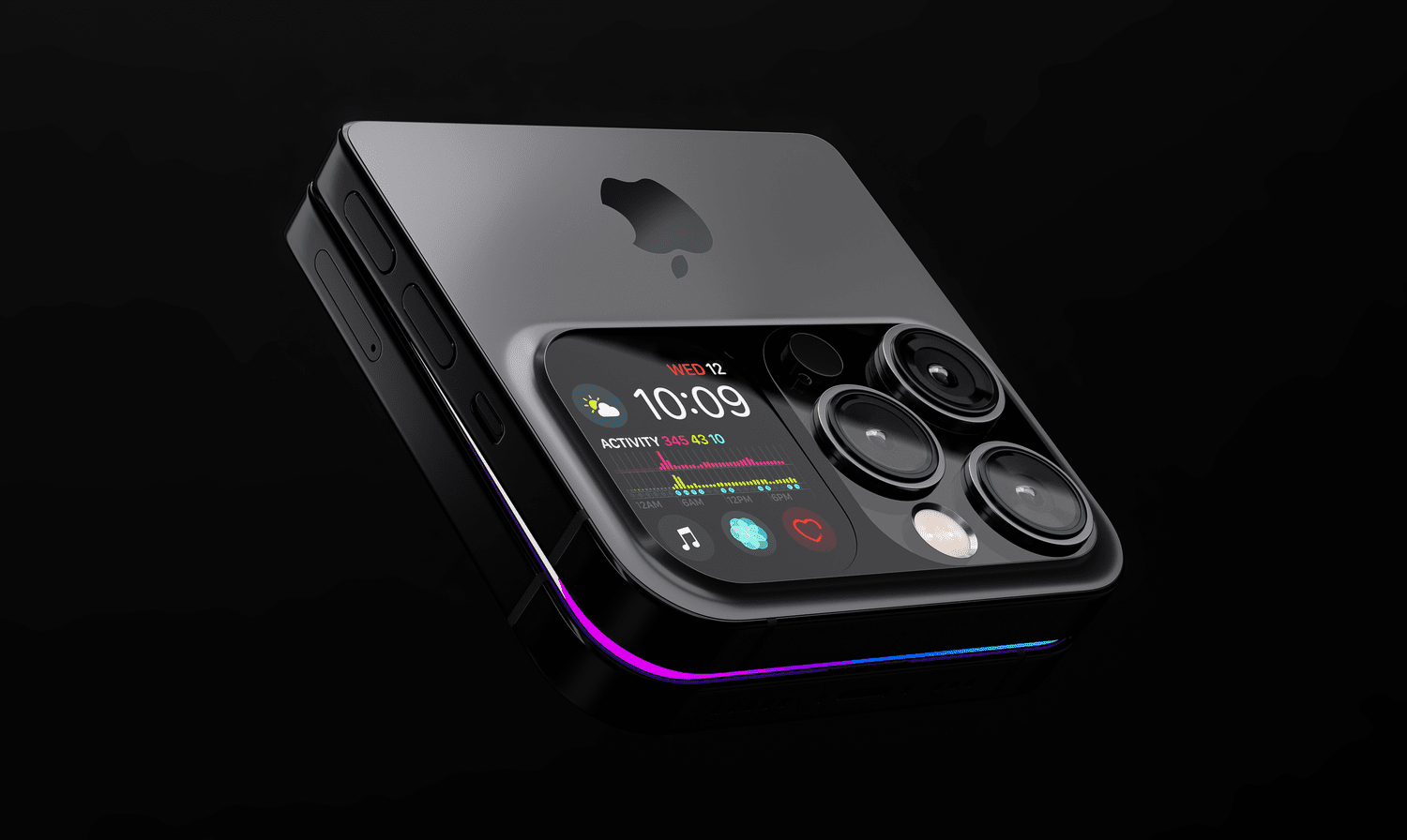 Apple testet die Grenzen aus: das faltbare iPhone Die Zukunft stapeln: So sieht das neue iPhone-Konzept aus