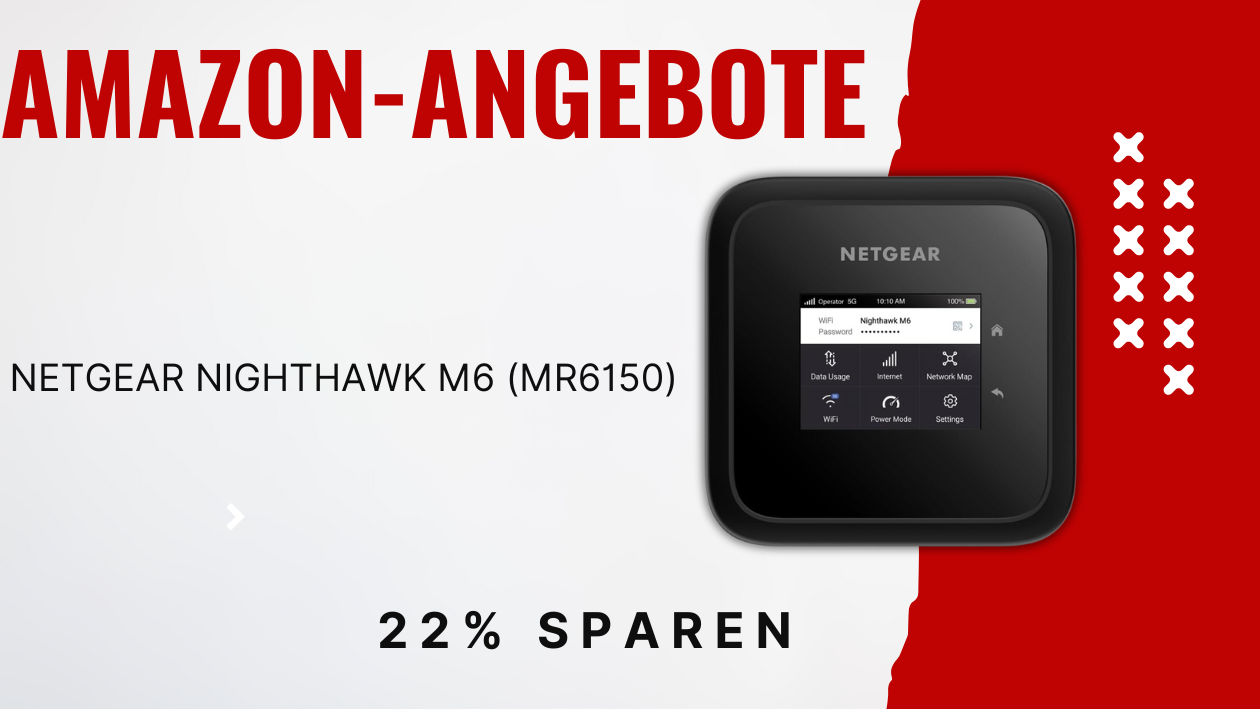 Sonderaktion: Sparen Sie beim Kauf des NETGEAR Nighthawk M6 Schnappt euch den NETGEAR Nighthawk M6 mit exklusivem Rabatt!
