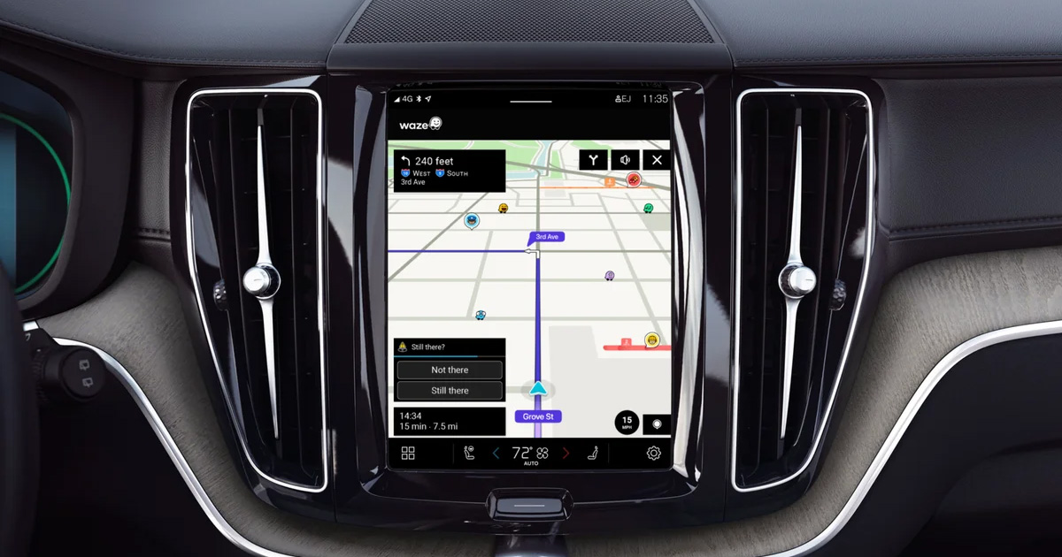Waze in den Volvo XC60 integriert: neue Navigationsmöglichkeiten