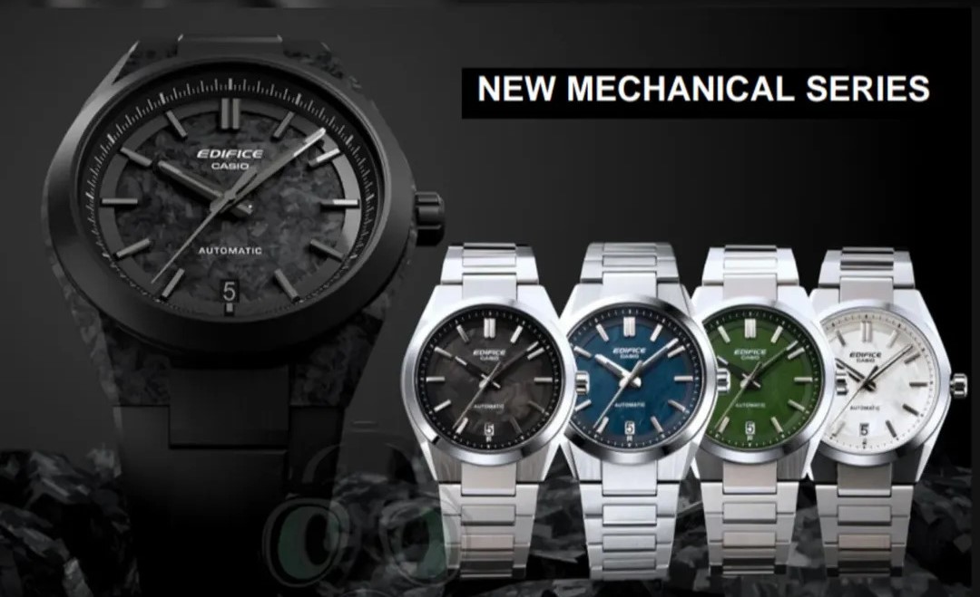 Fünf neue Casio EFK-100 Produkte: eine Kombination aus Stil, Funktionalität und Schutz Casio erweitert sein Sortiment: fünf neue EFK-100 Modelle mit Saphirglas kommen bald!