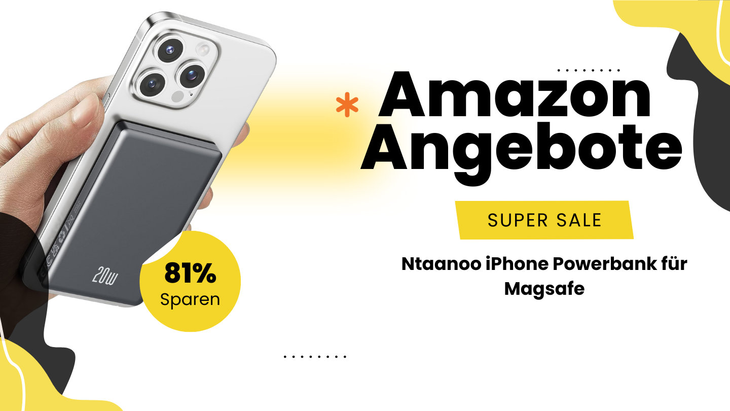 Ntaanoo MagSafe Powerbank 10000mAh – Unglaubliche 130€ Ersparnis jetzt sichern! Ntaanoo MagSafe Powerbank 10000mAh – Unglaubliche 130€ Ersparnis jetzt sichern!