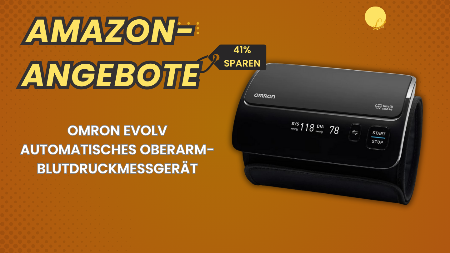 OMRON EVOLV Automatisches Oberarm-Blutdruckmessgerät – 41% günstiger für 114,50€!