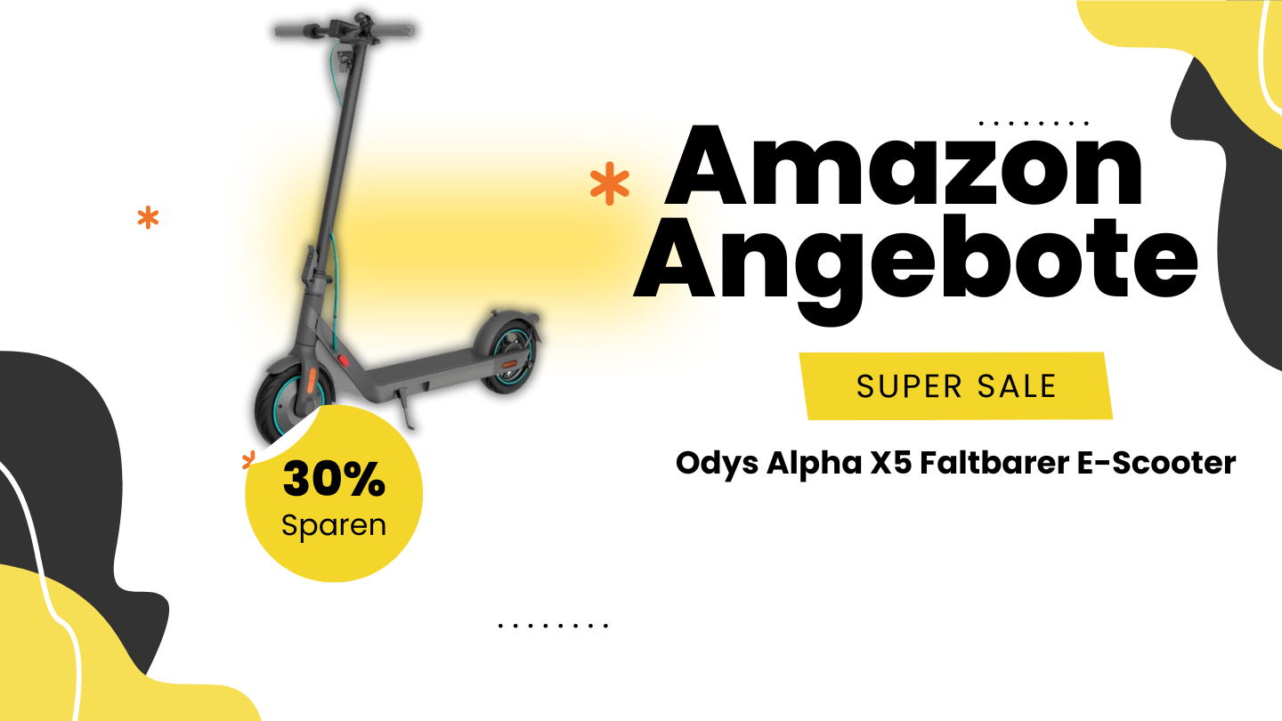 Odys Alpha X5 Faltbarer E-Scooter – Jetzt 149€ sparen beim Testsieger-Roller! Odys Alpha X5 Faltbarer E-Scooter – Jetzt 149€ sparen beim Testsieger-Roller!