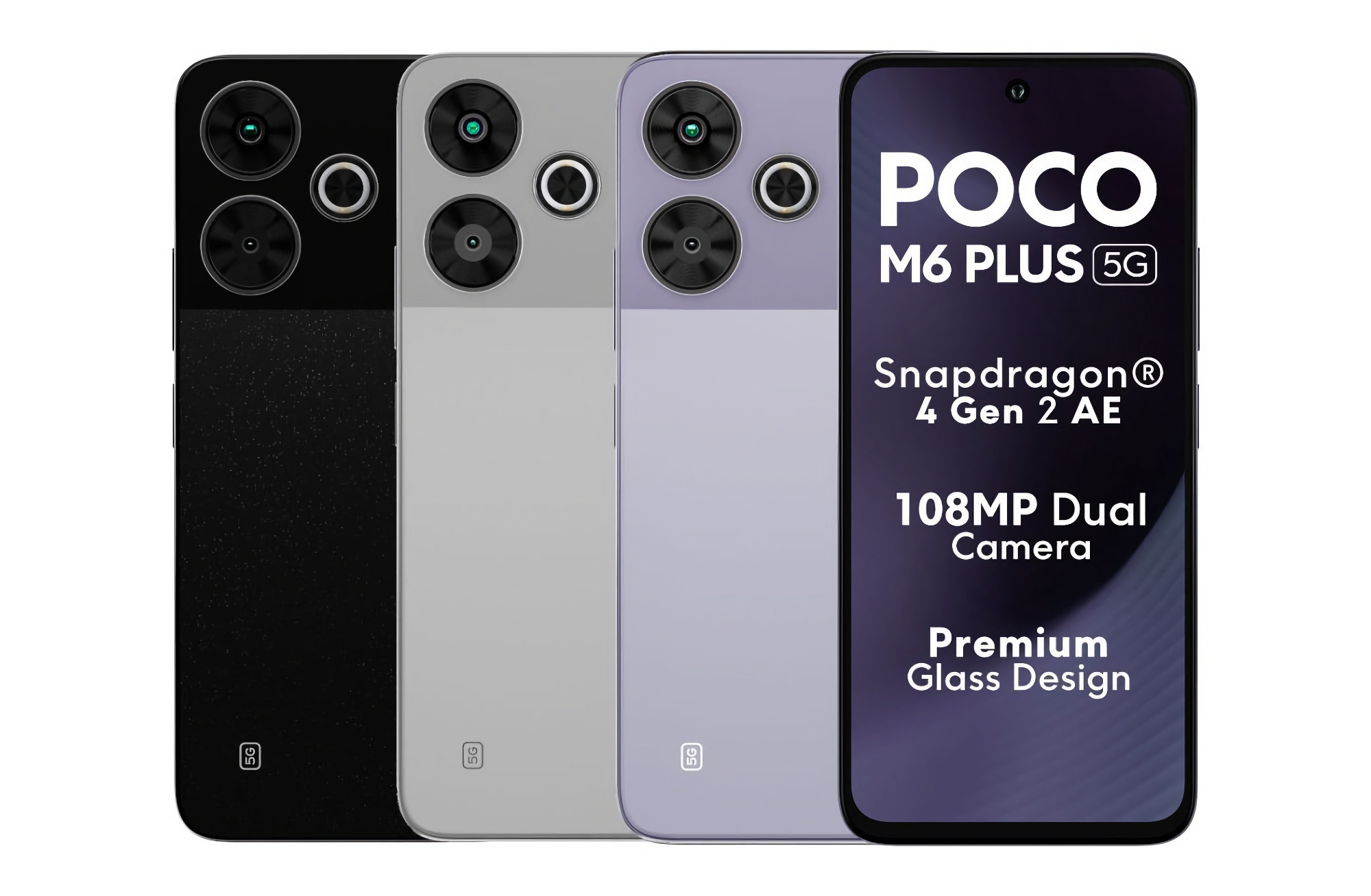 POCO M6 Plus 5G: 120Hz Display, Snapdragon 4 Gen 2 AE Chip, 108 MP Kamera und Preis ab $160 POCO M6 Plus 5G: 120Hz Display, Snapdragon 4 Gen 2 AE Chip, 108 MP Kamera und Preis ab $160