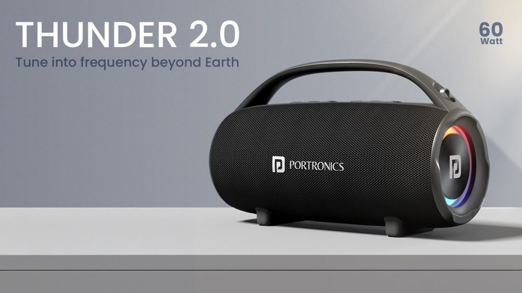 Klang, der begeistert: Analyse des Portronics Thunder 2.0-Lautsprechers Portronics Thunder 2.0 im Test: Der Blitz in der Welt der tragbaren Lautsprecher