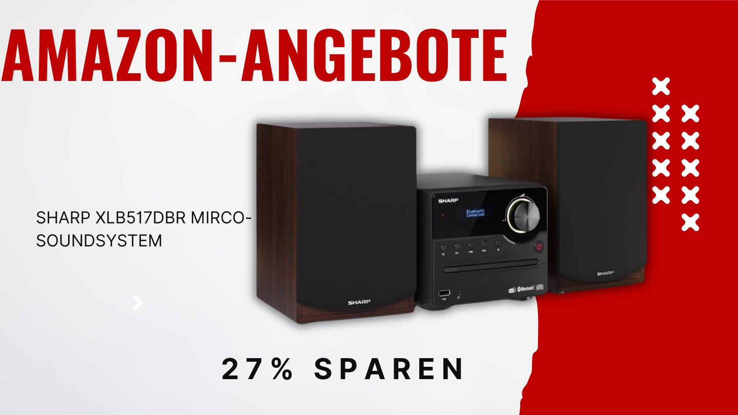 SHARP XLB517DBR Micro-Soundsystem – Jetzt 25€ sparen! SHARP XLB517DBR Micro-Soundsystem – Jetzt 25€ sparen!